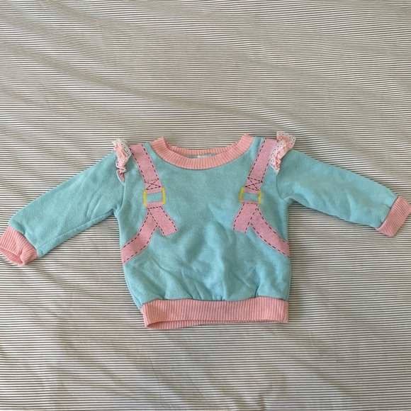 90s SEARS Toddler‎ 24MO Girls Sweater Set with Backpack Attached unique kids - Picture 4 of 9